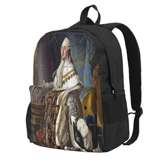 Louis XVI Painting Backpack Men's and Women's Bags