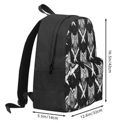 Love Bats Backpacks Men's & Women's Plain Zip Bag w/ Pockets
