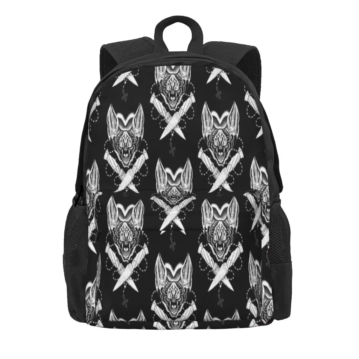 Love Bats Backpacks Men's & Women's Plain Zip Bag w/ Pockets