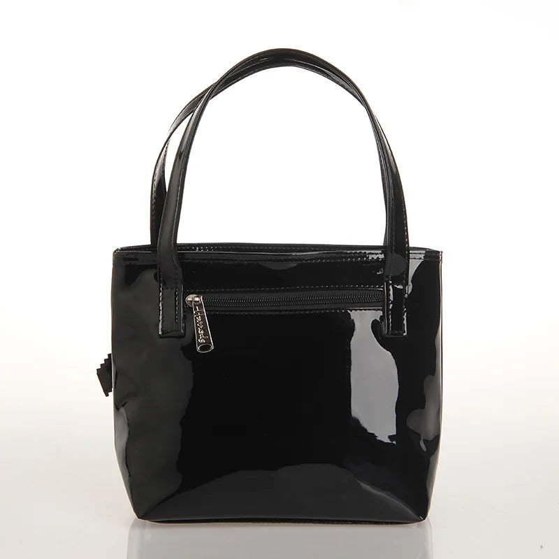 Casual PVC Tote Bow-knot Bags Ladies Shoulder Bag Waterproof