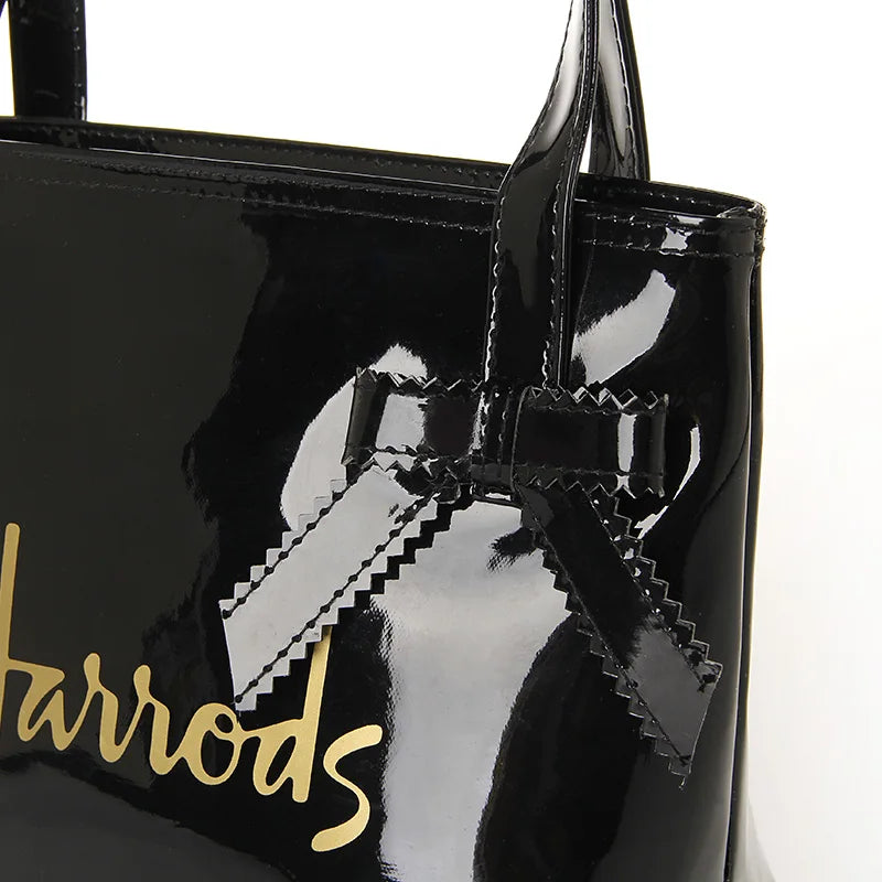 Casual PVC Tote Bow-knot Bags Ladies Shoulder Bag Waterproof