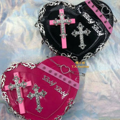 Gothic Shoulder Bag Rivet Women Messenger Bags Metal Decoration