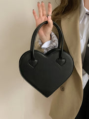 Love Heart Shape Women Tote Purse Handbags Pu Leather Ladies Shoulder Bags