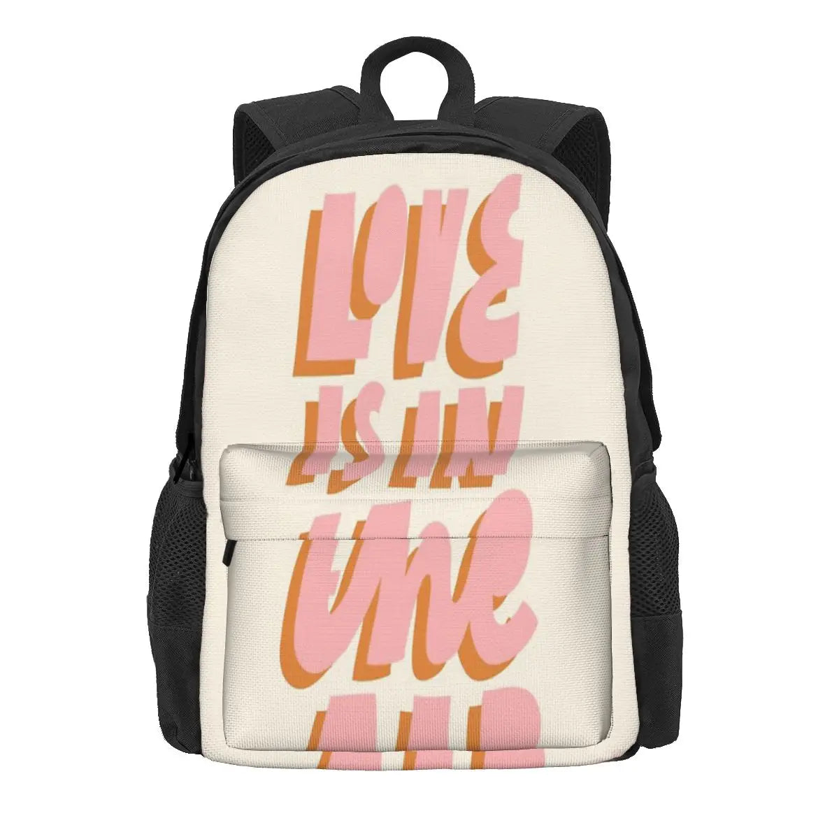 Love Is In The Air Lettering Backpacks Men's Backpacks Bags For Women