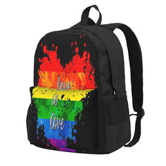 Love Is Love 2 Backpacks Men's Backpacks Bags For Women School