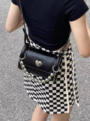 Love Lock Women's Bucket Shoulder Bag Chain Girls Underarm Bags