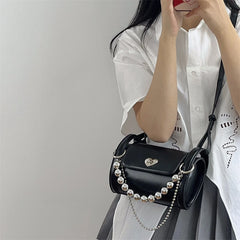 Love Lock Women's Bucket Shoulder Bag Chain Girls Underarm Bags