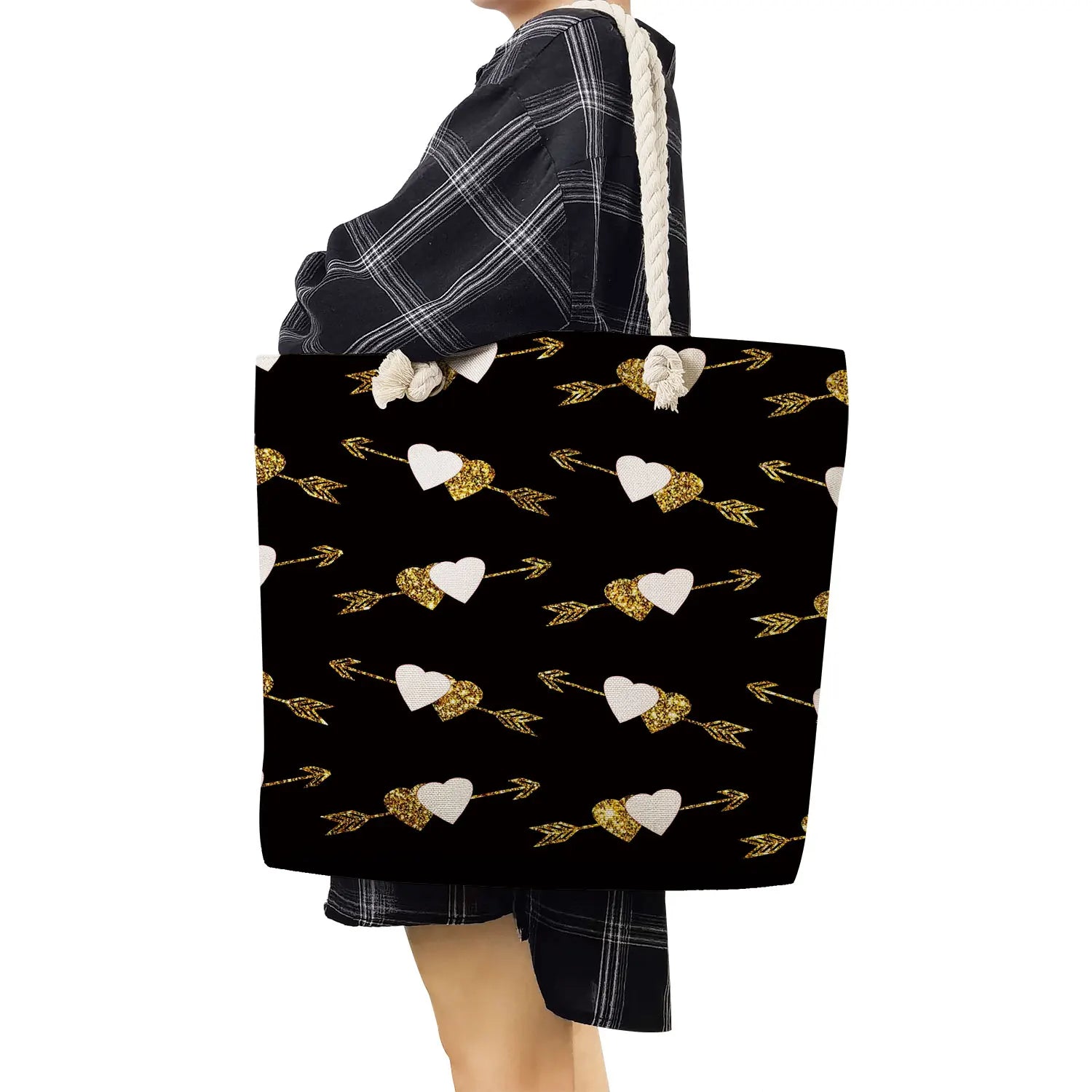 Love Print Casual High Capacity Handbags