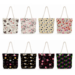 Love Print Casual High Capacity Handbags