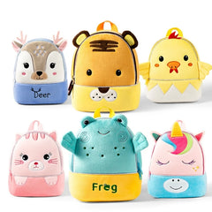 Cute 3D Animal Backpack for Baby Boy Girl Snack Storage Plush Kindergarten