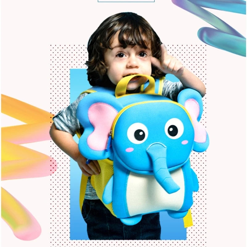 3D Cartoon Animal Backpack for Kindergarten School