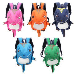3D Dinosaur Animal Prints Travel Bags Waterproof Baby Bag Kids Small Bag