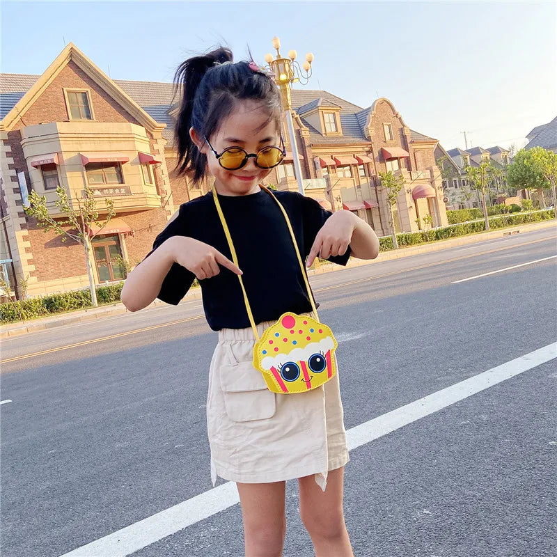 Kids Ice Cream Crossbody Bag Mini Coin Purse for Boys and Girls