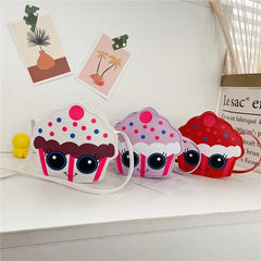 Kids Ice Cream Crossbody Bag Mini Coin Purse for Boys and Girls