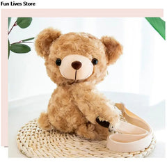 Lovely Bear Plush Bags Cartoon Shoulder Bag Women Stuffed Purse