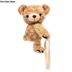 Lovely Bear Plush Bags Cartoon Shoulder Bag Women Stuffed Purse