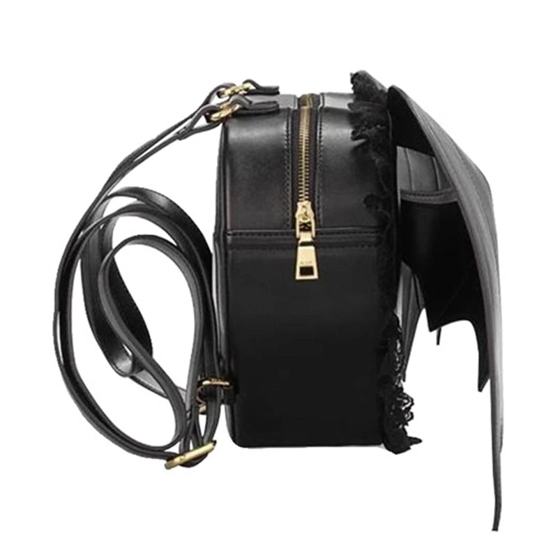 Lovely Bat Wings Angel School Backpack Women Teenage Girl Backpack