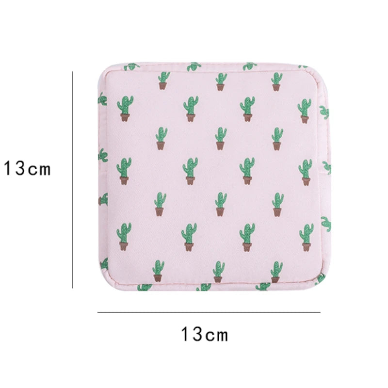 Cute Cartoon Cotton Purses For Women Girls Zippered Wallets