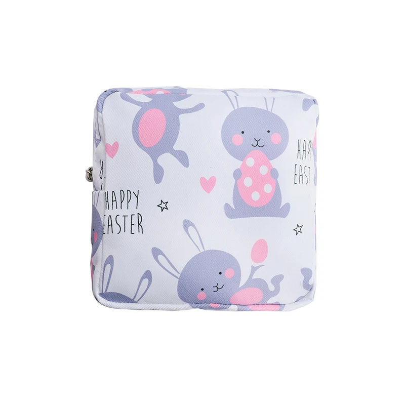 Cute Cartoon Cotton Purses For Women Girls Zippered Wallets