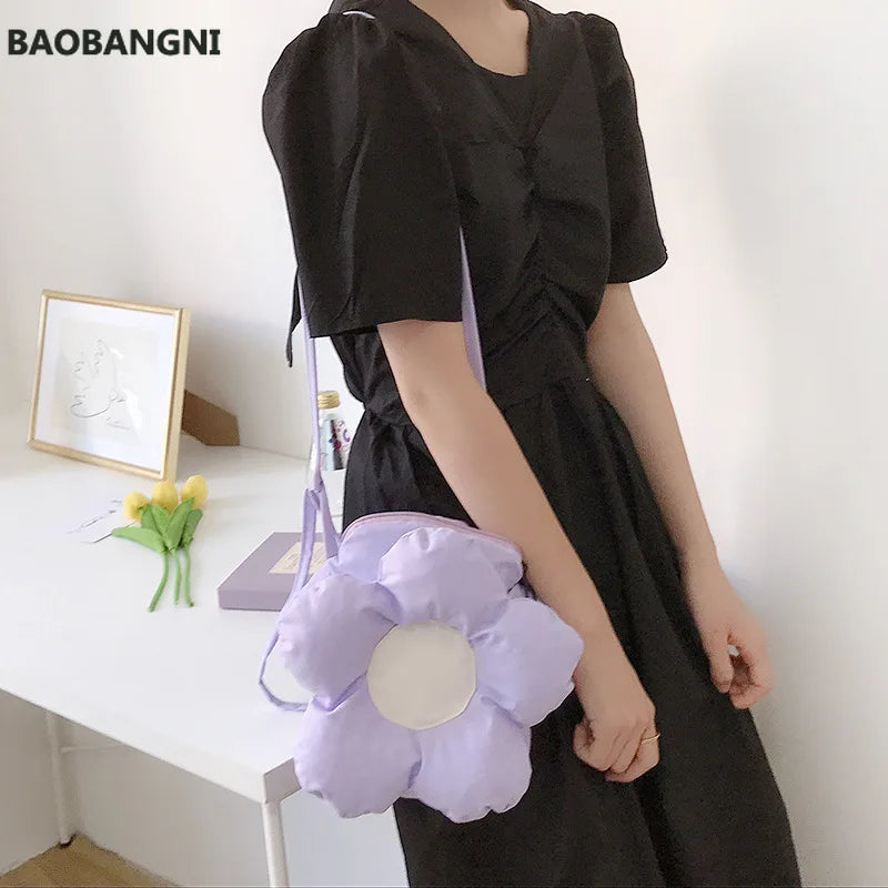 Flower Women Crossbody Bag Small Shoulder Phone Purse