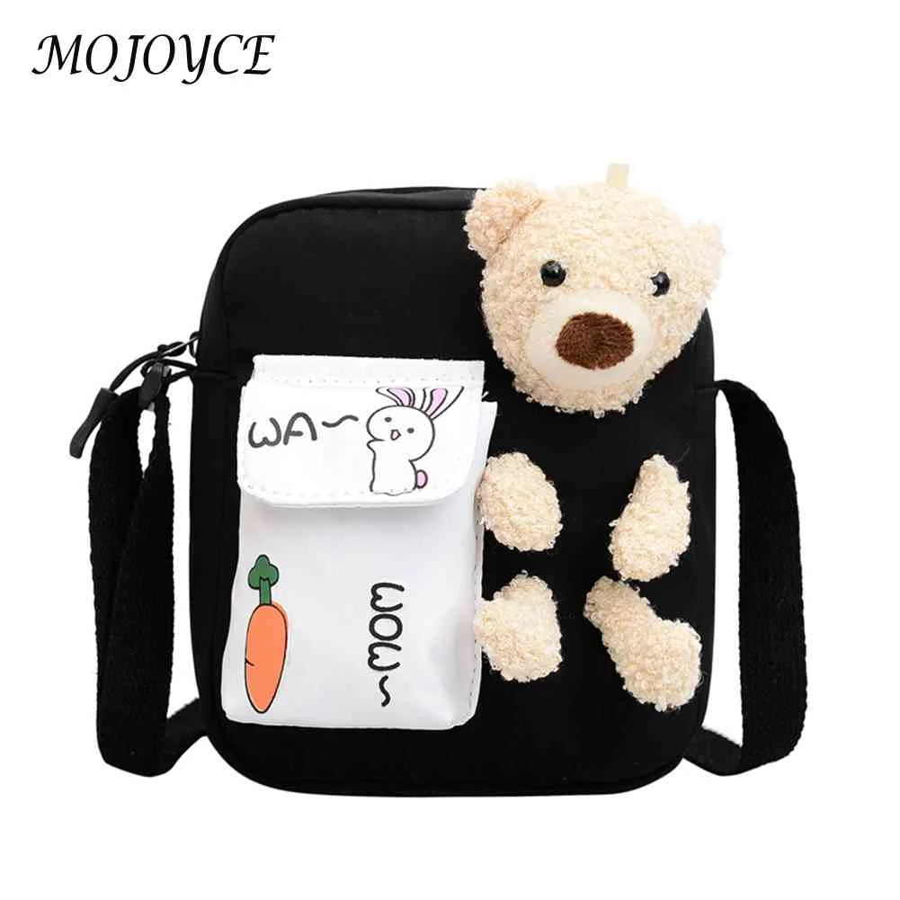 Lovely Girl Crossbody Bags Small Pocket Bear Shoulder Pouch Zipper Shoulder Bag