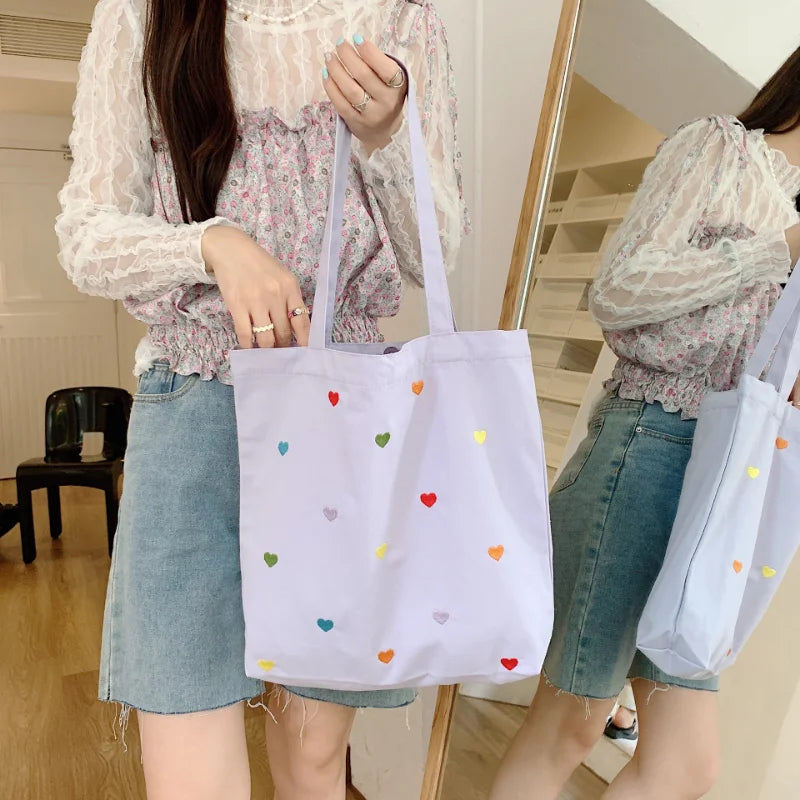 Versatile Canvas Shoulder Bag for Women
