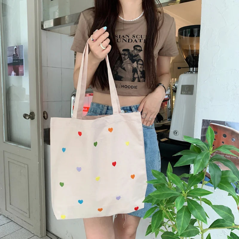Versatile Canvas Shoulder Bag for Women
