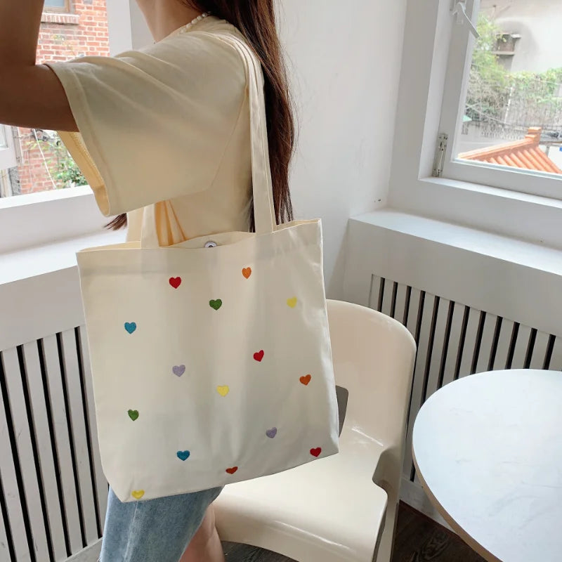 Versatile Canvas Shoulder Bag for Women
