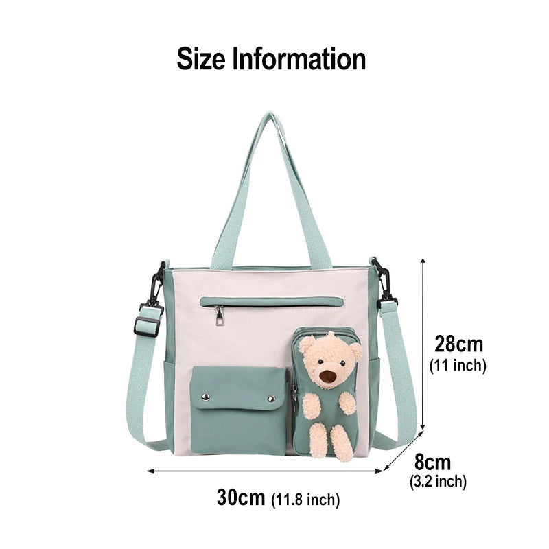 Lovely Bear Schoolbag Shoulder Bag for Girls