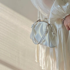 Pleated Clutch Purse Handbags for Women Chain Shoulder Bags