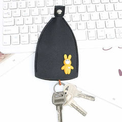 Lovely Rabbit Women Girls Key Bag PU Leather Key Wallets