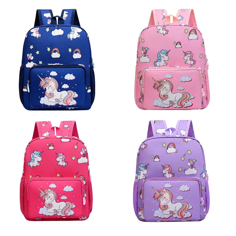Unicorn Rainbow Primary School Bag Double Shoulder Backpack