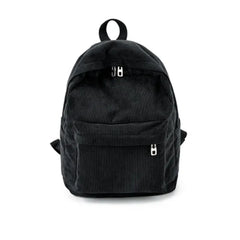 Corduroy Travel School Backpack Book Bags For Teenager Girls