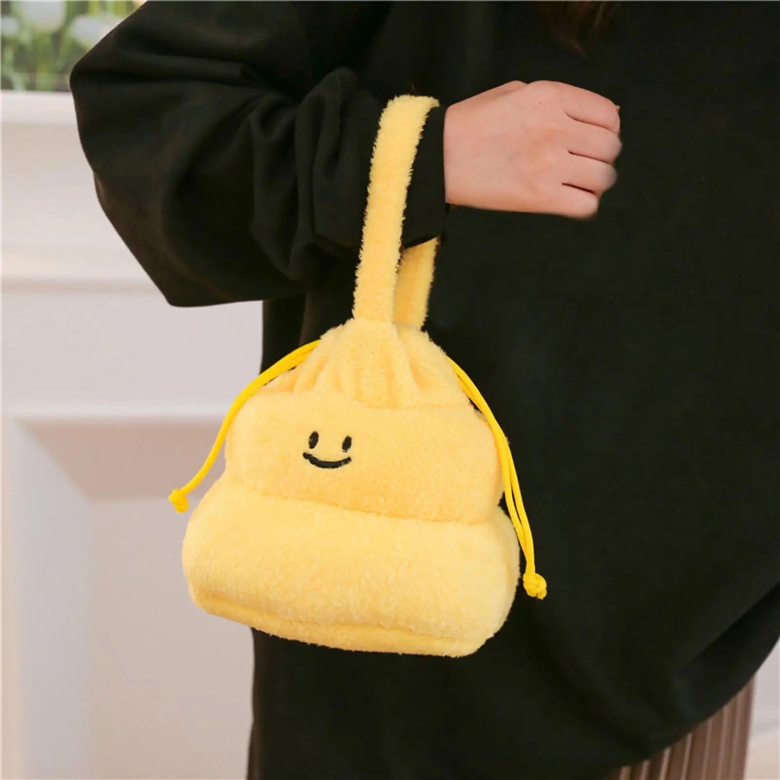 Funny Plush Handbag Lady Tote Girl Purse Soft Pouch for Events Party Night Out