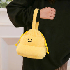 Funny Plush Handbag Lady Tote Girl Purse Soft Pouch for Events Party Night Out