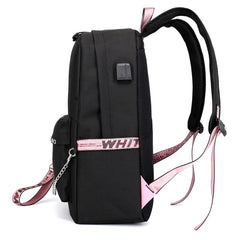 USB Charging Backpack for Teenage Girls College School Bag