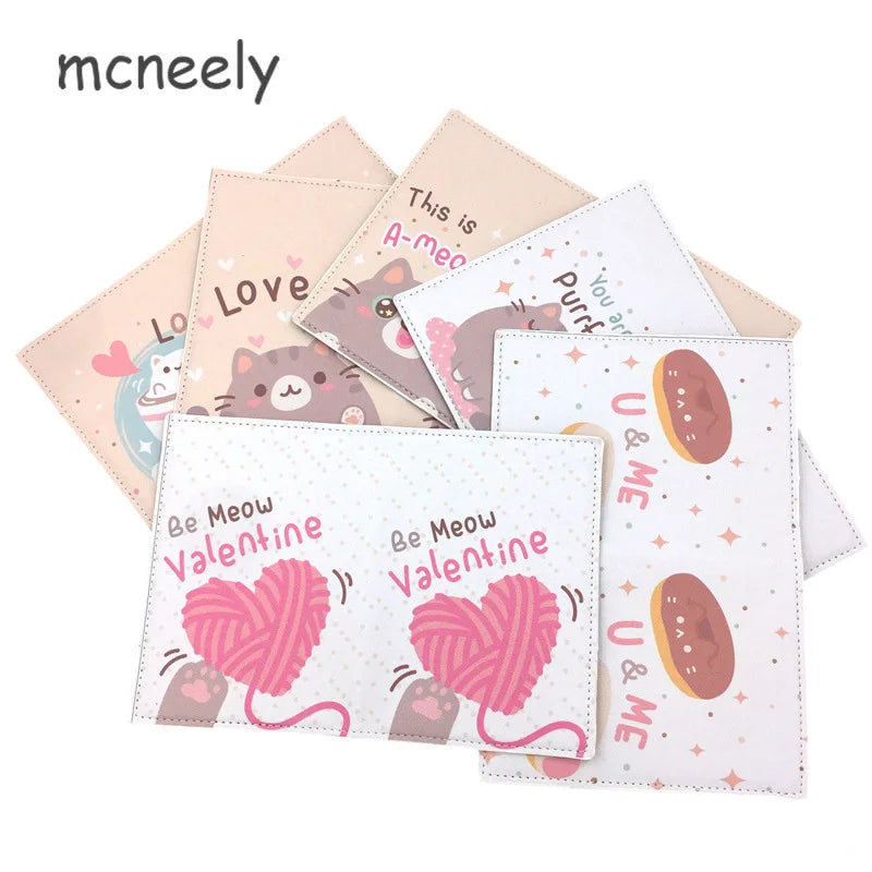 PU Leather Passport Holder Travel Cover for Couples