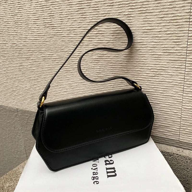 Irregular Shape Shoulder Bags For Women PU Leather Handbags Small Purse Clutch B