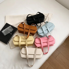 Irregular Shape Shoulder Bags For Women PU Leather Handbags Small Purse Clutch B