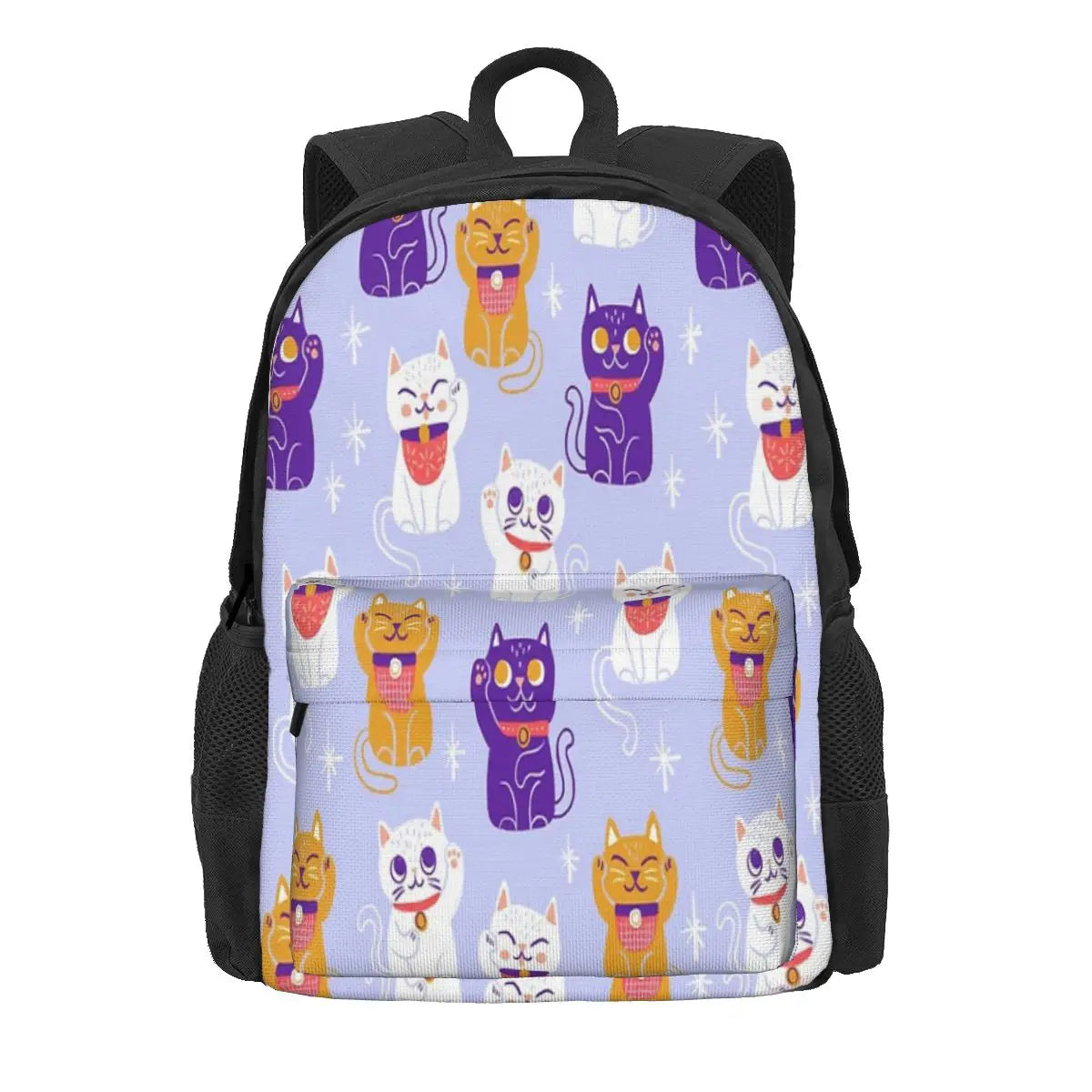 Maneki-Neko Waving Backpacks Men's Backpacks Bags For Women