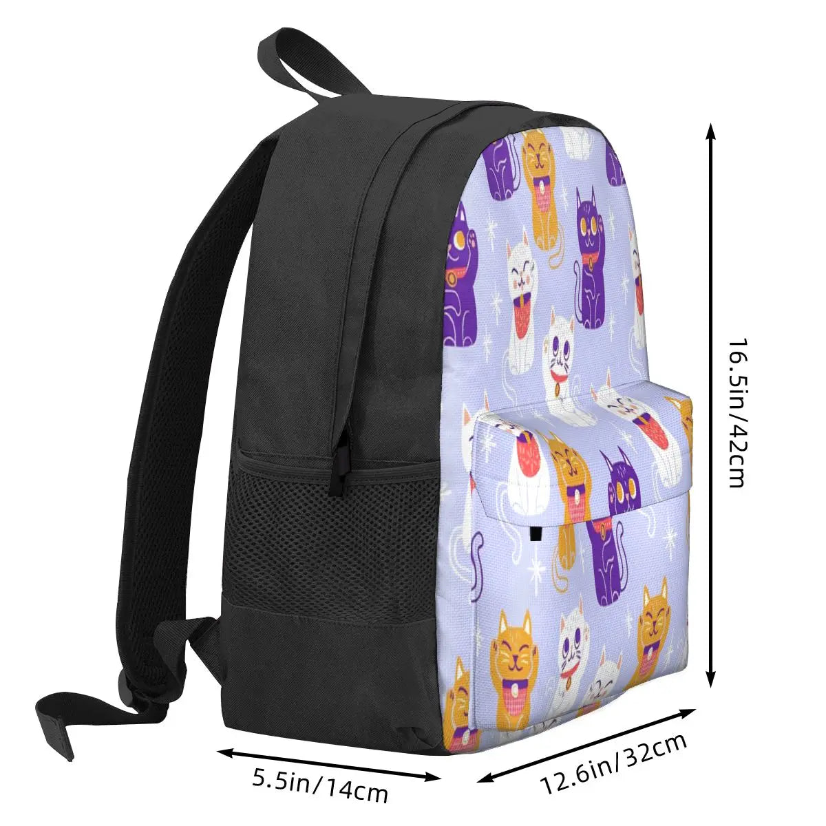 Maneki-Neko Waving Backpacks Men's Backpacks Bags For Women