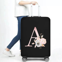 Pink Flower Elastic Baggage Cover 18-28 Inch Dust Cover Travel Accessory