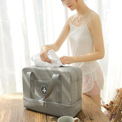 Travel Duffle Bag with Wet Dry Separation Storage Organizer