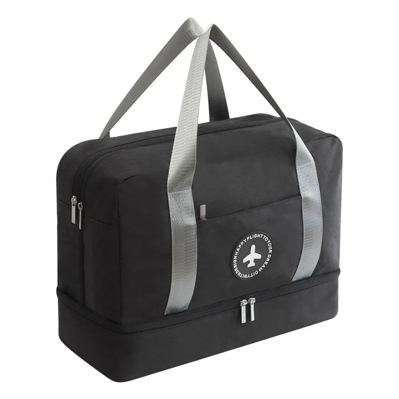 Travel Duffle Bag with Shoe Bag Mesh Bag Cosmetic Organiser