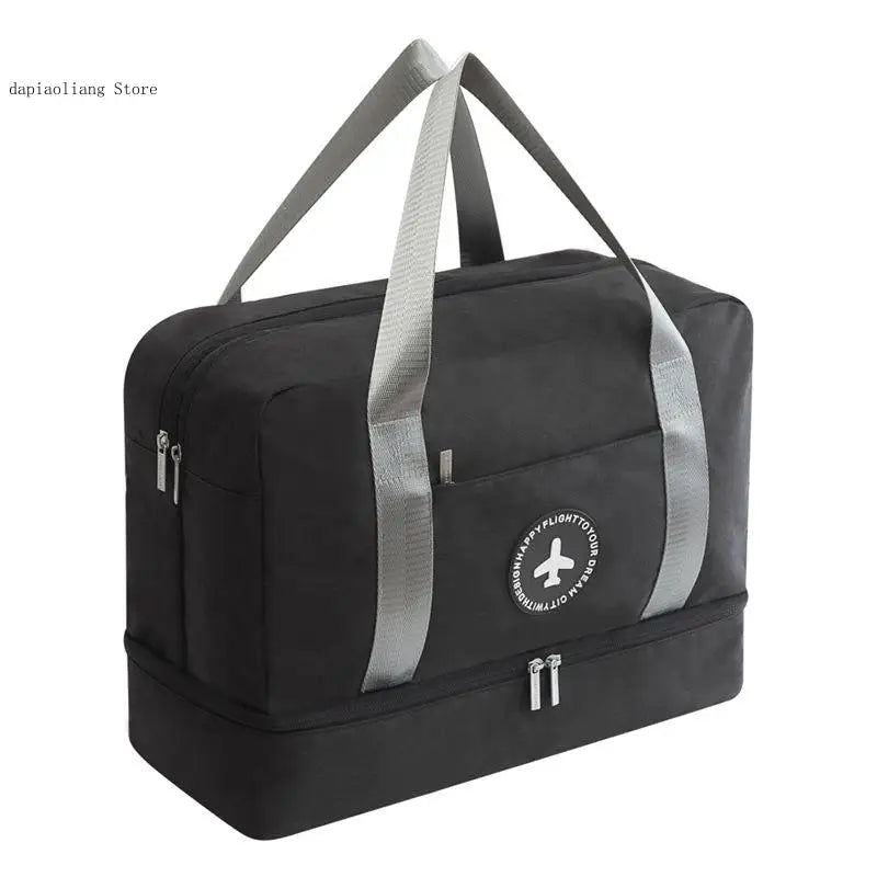 Travel Duffle Bag with Shoe Bag Mesh Bag Cosmetic Organiser