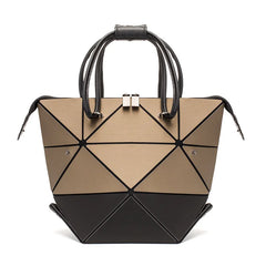 Geometric Handbag Matte Folding Tote Bags for Women
