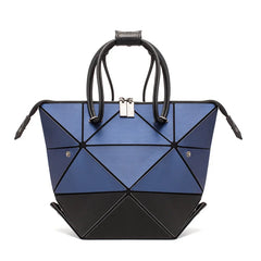 Geometric Handbag Matte Folding Tote Bags for Women