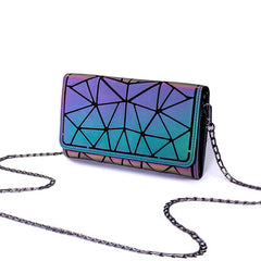 Geometric Evening Clutch Bag Chain Crossbody Shoulder Bag Handbag