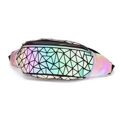 Luminous Waist Bags Reflective Chest Packs for Women Ladies Unisex