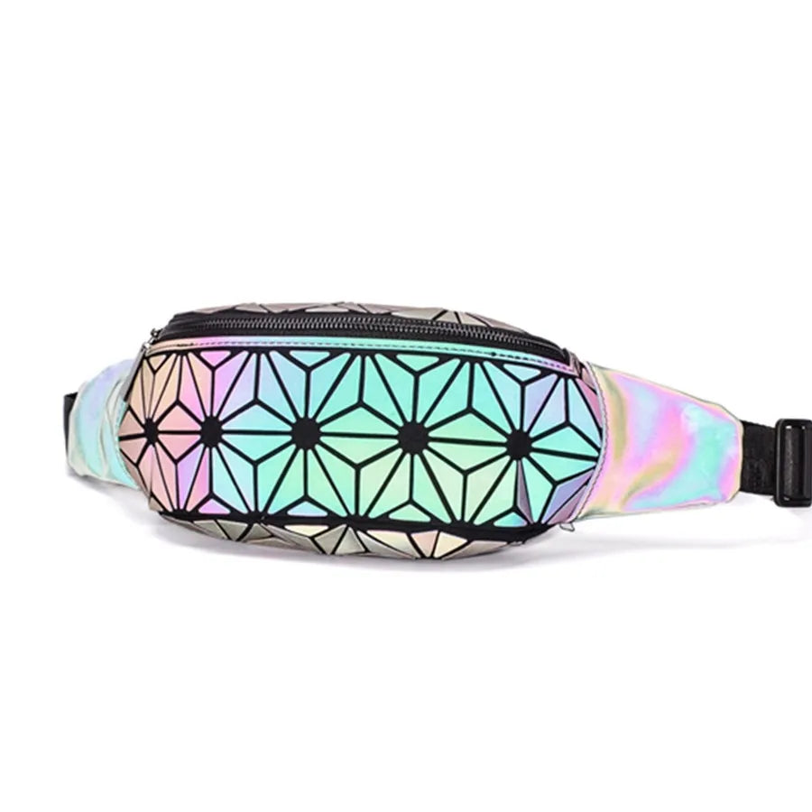 Luminous Waist Bags Reflective Chest Packs for Women Ladies Unisex